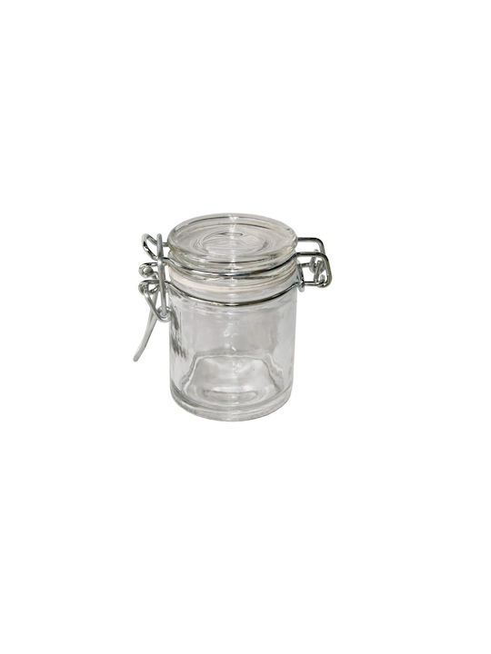 Glass Drops Set 1pcs Jars General Use with Airtight Lid Glass 80ml