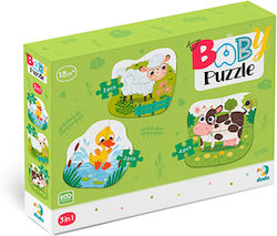 Dodo Puzzle 3 In 1 Farm Animals – Ζωα Φαρμας 2 3 4pcs