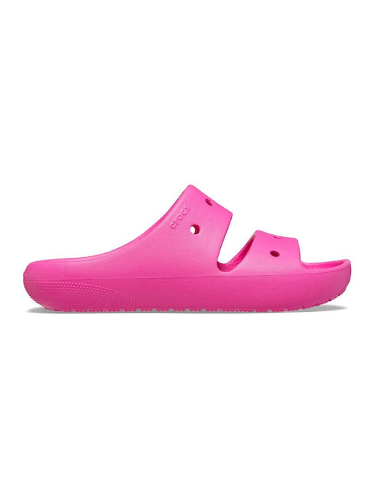 Crocs Classic Sandal V2 K Kinder Anatomische Badeschuhe Fuchsie