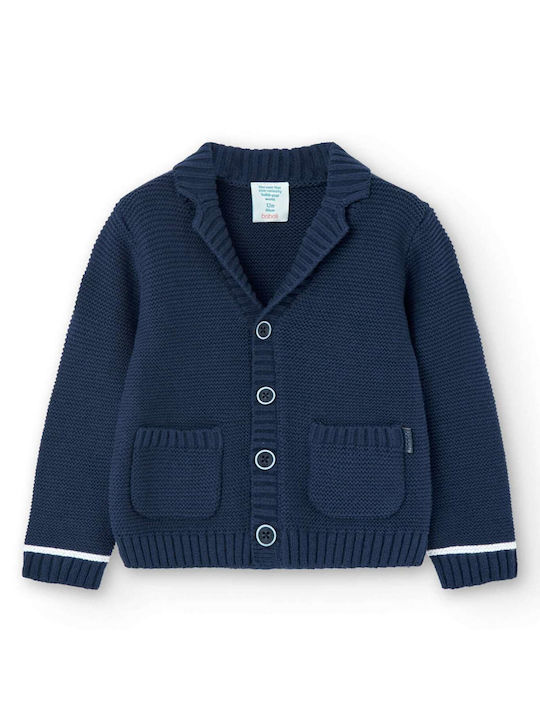 Boboli Kids Cardigan Knitted Dark Blue