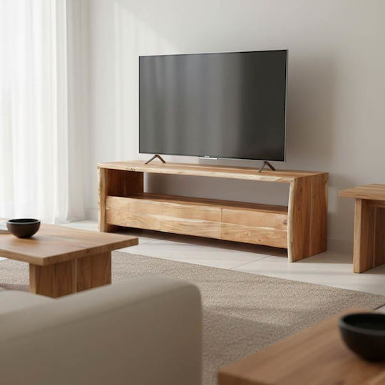Konna Επιδαπέδιο Μασίφ Ξύλο Ακακίας Καρυδί 140x40x45εκ. Konna Επιδαπέδιο Μασίφ Ξύλο Ακακίας Καρυδί 140x40x45εκ.