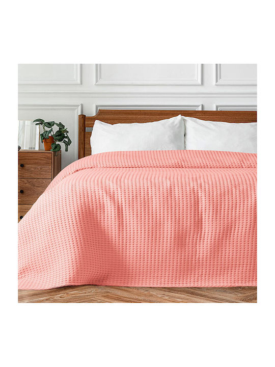 Beauty Home Snap 1990 Κουβέρτα Πικέ Μονή 170x240εκ. Coral