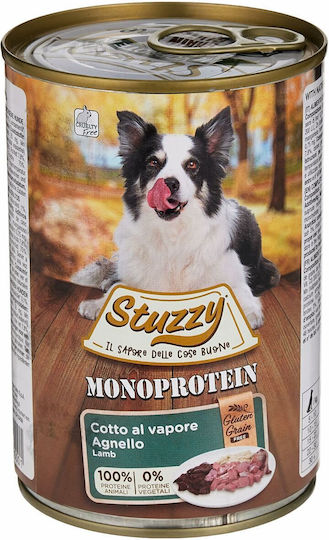 Stuzzy Agras Pet Foods Wet Food Dogs in Cans with Lamb Grain-Free & Gluten-Free 400gr