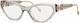 Philipp Plein Women's Prescription Eyeglass Frame Cat Eye Grey VPP069S 03GU