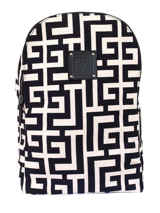 Midneto Kimon I Women's Bag Backpack Beige Black Labyrinth