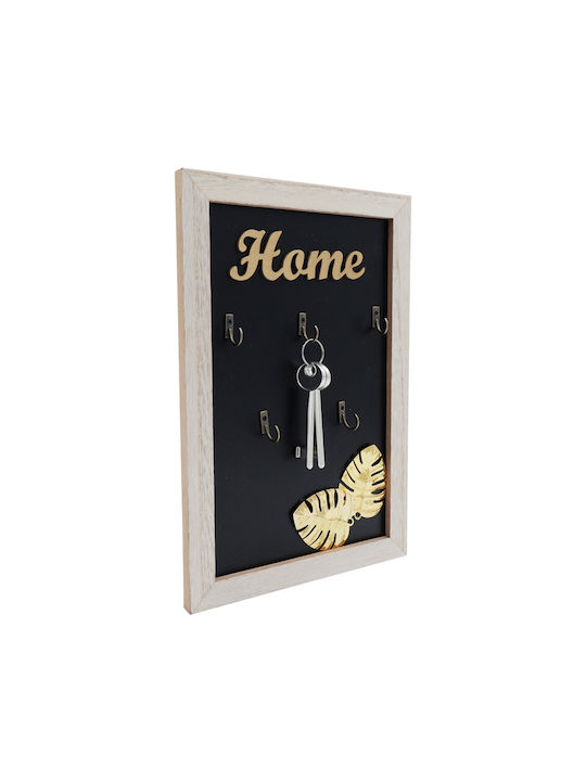 Uncle George Wall Key Holder Wooden Hanger 4 positions 20x1x30cm