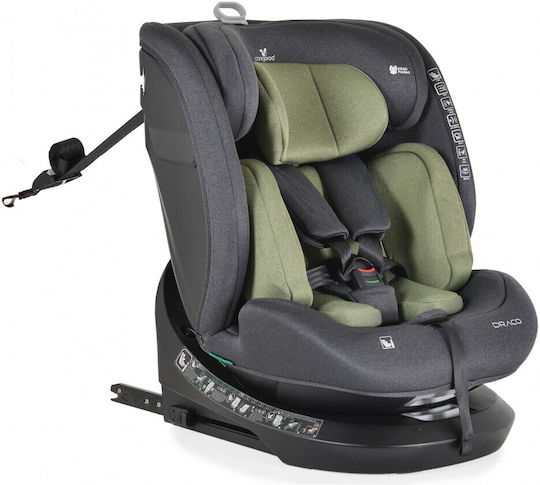Cangaroo Draco Baby Car Seat i-Size with Isofix Olive Green 0-36 kg