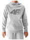 4F Kids Sweatshirt with Hood Gray