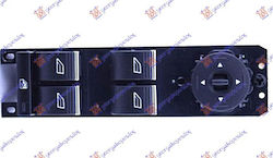 Front Mirror Window Switch Front Black Silver Quadruple 3pin Ford Focus 11-14 Am5t14a132aa Left 1 pc