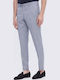 Trousers Elastic in Slim Fit Light Blue