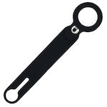 Keychain Case for AirTag Silicone in Black color