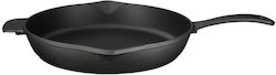Cast Iron Τηγάνι Στρογγυλό Μαύρο Φ28cm Σμάλτο 1 Στρώσεως 1 Ψήσιμo 3kg Lava Tg477505