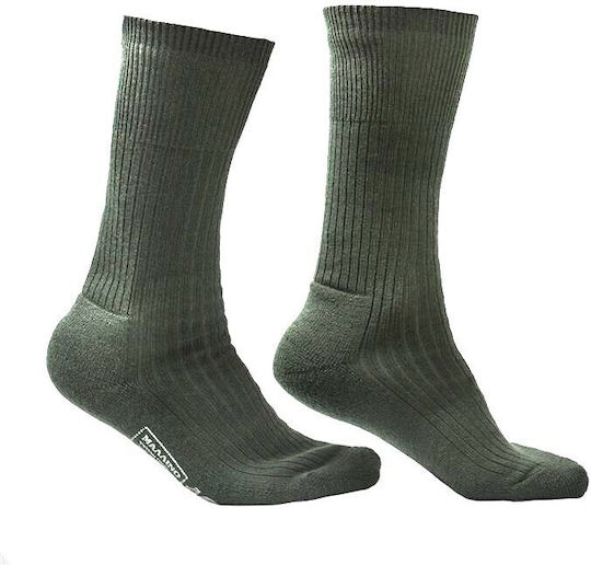 Survivors Jagdsocken Wolle in Khaki Farbe