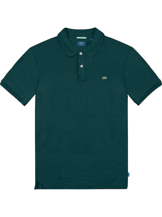 Double Bluza Bărbătească Polo Pădure verde