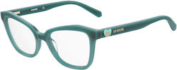 Moschino Rame Ochelari Pentru Femei Acetat Flut...