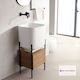 Scarabeo Πάγκος με Νιπτήρα Rovere Black Matt