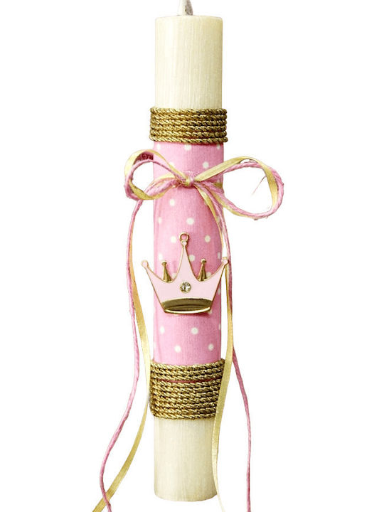 Osterkerze 22d060 Metallic Crown Pink Höhe 25 H 003069