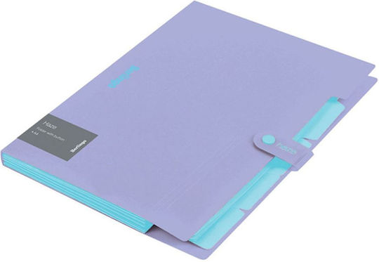 Berlingo Folder with Button for Paper A4 Purple BE