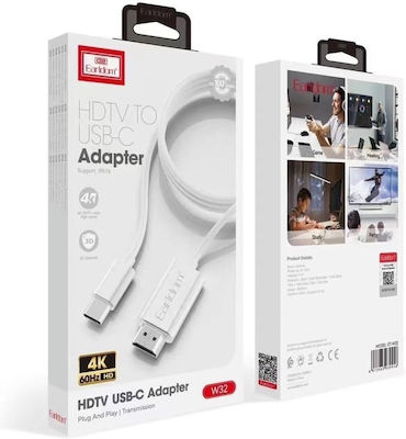 Earldom Kabel HDMI-Stecker - HDMI-Stecker 2m Weiß