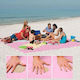 Sand Free Beach Mat Beige 200x150cm