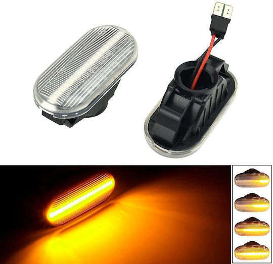 Diederichs 235107 Seitenblinker Kotflügelblinker Nissan Navara Pathfinder Micra Note Qashqai X-trail Tiida 350z Led Dynamic White 2 Stück