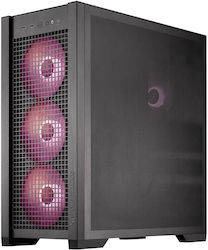 Asus TUF Gaming GT302 ARGB Midi Tower Computer Case with Window Panel Black