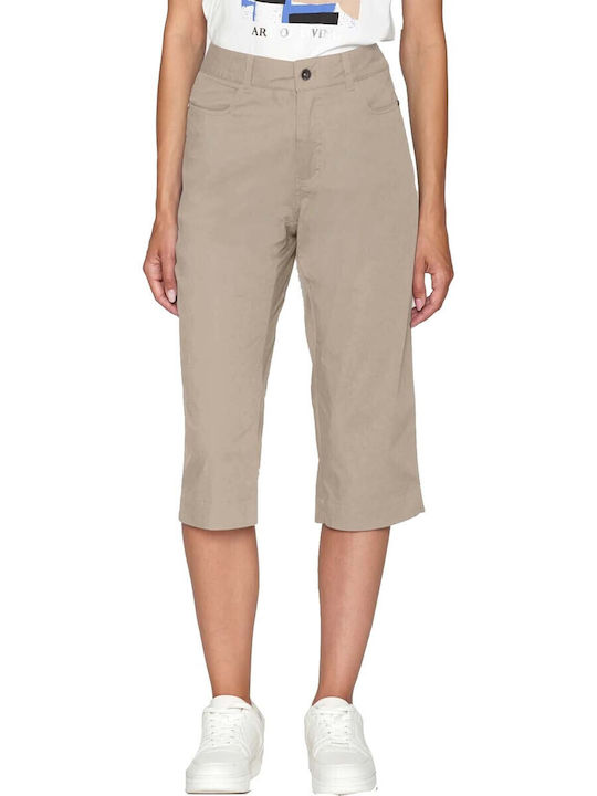 Jensen Women's Fabric Capri Trousers Beige
