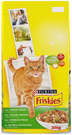 Friskies Friskies Trockenfutter für Katzen mit Kaninchen / Huhn / Gemüse 20kg