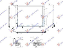 Radiator A C 1.0 Ecoboost 1.5 1.6 Tdci Oil 490x410x16 Ford Transit Tourneo Courier 13 2113906 1 pc