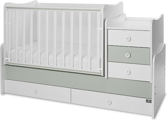 Lorelli Crib Maxi Plus White/Milky Green