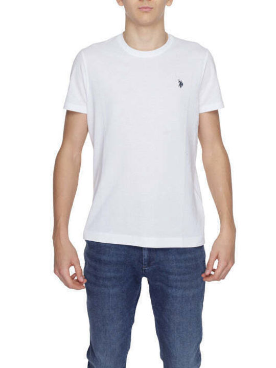 U.S. Polo Assn. Assn Herren T-Shirt Kurzarm Weiß