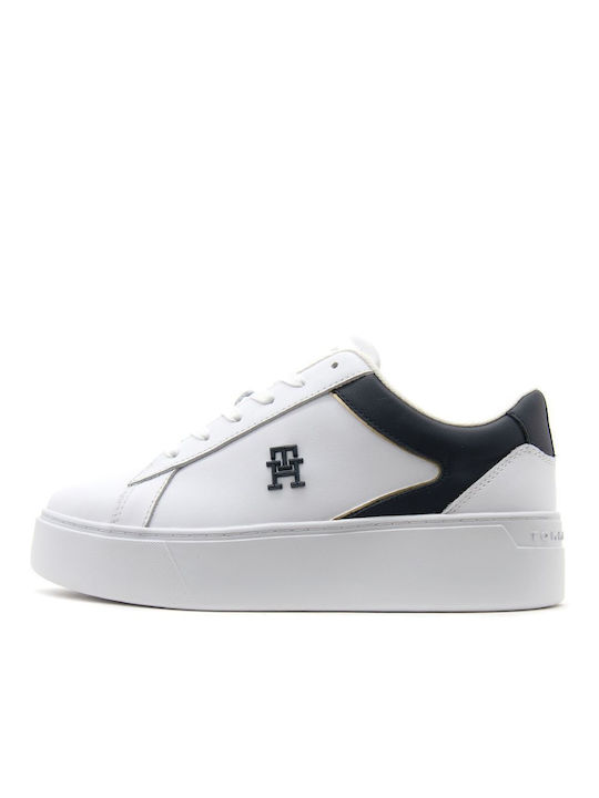 Tommy Hilfiger Γυναικεία Sneakers White / Space Blue