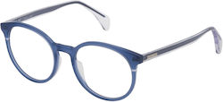 Police Women's Acetate Blue Prescription Eyegla...