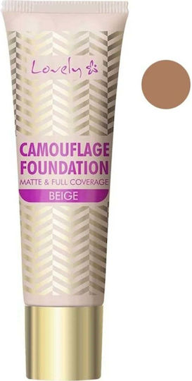Lovely Camouflage Foundation Covering Face Foundation 4 Beige 25g