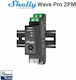 Shelly Qubino Wave Pro 2PM Smart Z-Wave Rail Relay 2 Contacts 16A (25 Total) With Consumption Measurement