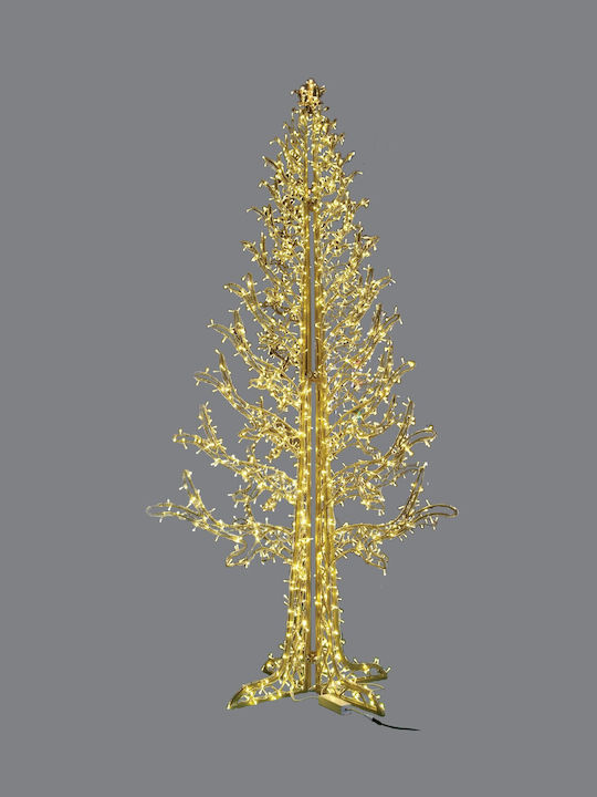 Christmas Tree Wall 400cm with LED Lighting