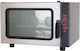 Modular Beu464p 4x 60x40cm 6 3kw/400v 82,5x75,2x56,1cm Ηλεκτρικός Ηλεκτρονικός Κυκλοθερμικός Φούρνος Υγρασία Σειρά Function