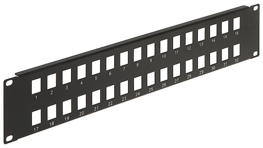 LTA Patch Panel για Rack 2U Μαύρο
