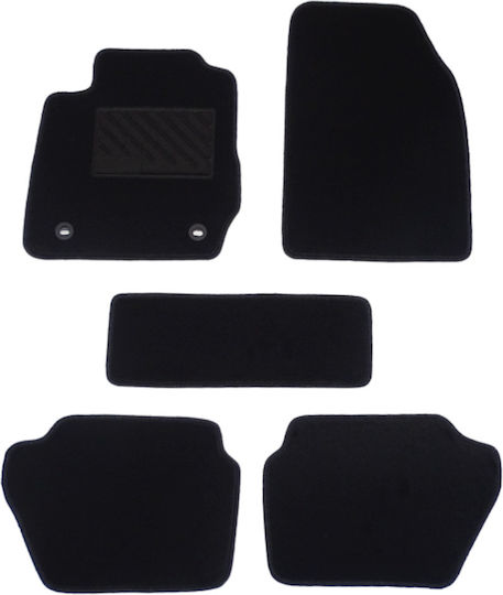 Autopataki Σετ Μπροστινά και Πίσω Πατάκια 5τμχ για Ford Fiesta 2008-2017 Μαύρα