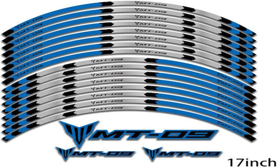 Selbstklebeband Yamaha Mt09 Blau Grau Schwarz