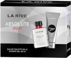 La Rive Absolute Sport Men Set Eau De Toilette Spray 100ml + Shower Gel 100ml