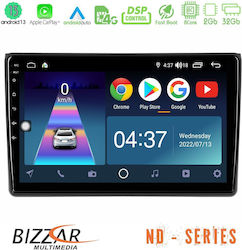 Bizzar Ηχοσύστημα Αυτοκινήτου 2DIN (Bluetooth/USB/WiFi/GPS/Apple-Carplay/Android-Auto) με Οθόνη Αφής 9"