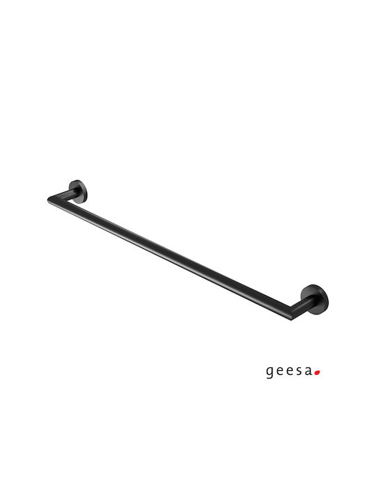 Geesa Single Wall-Mounted Bathroom Rail ​60x60cm Inox Silver