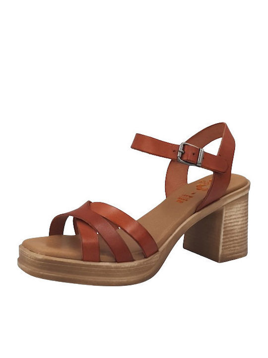 Porronet Leather Sandals Anatomic Tabac Brown