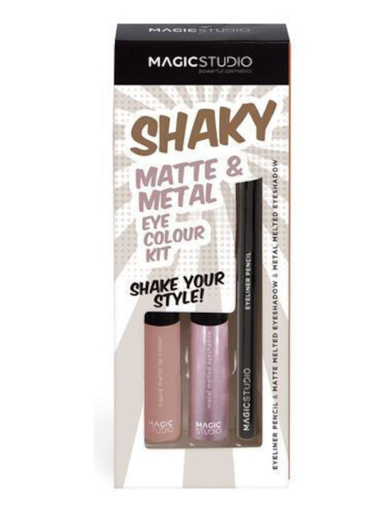 Magic Studio Shaky Βαλιτσάκι Μακιγιάζ για τα Μάτια Shaky Eye Color Case 3τμχ