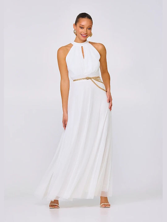 Lynne Maxi Φόρεμα Λευκό