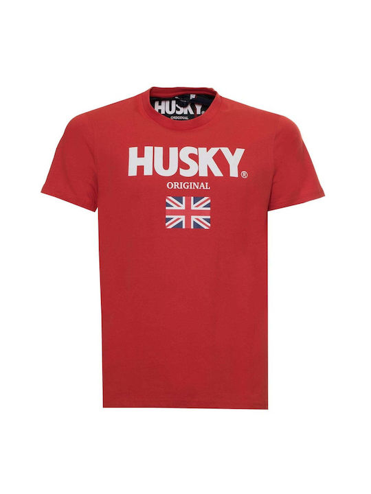 Husky Ανδρικό T-shirt Κοντομάνικο Κόκκινο