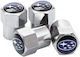 Carro 236458 Aluminium valve covers Subaru 4 pieces Silver