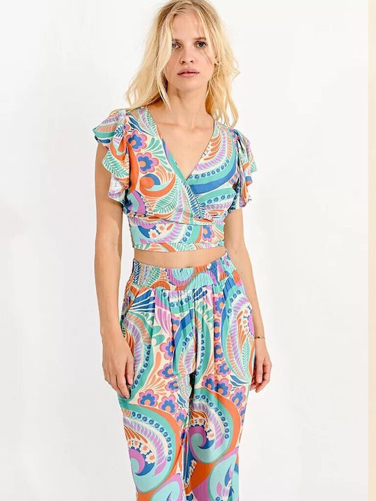 Molly Bracken pentru Femei Crop Top Multicolor