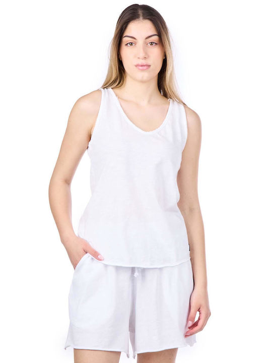 Dirty Laundry Women's Blouse Cotton Sleeveless White